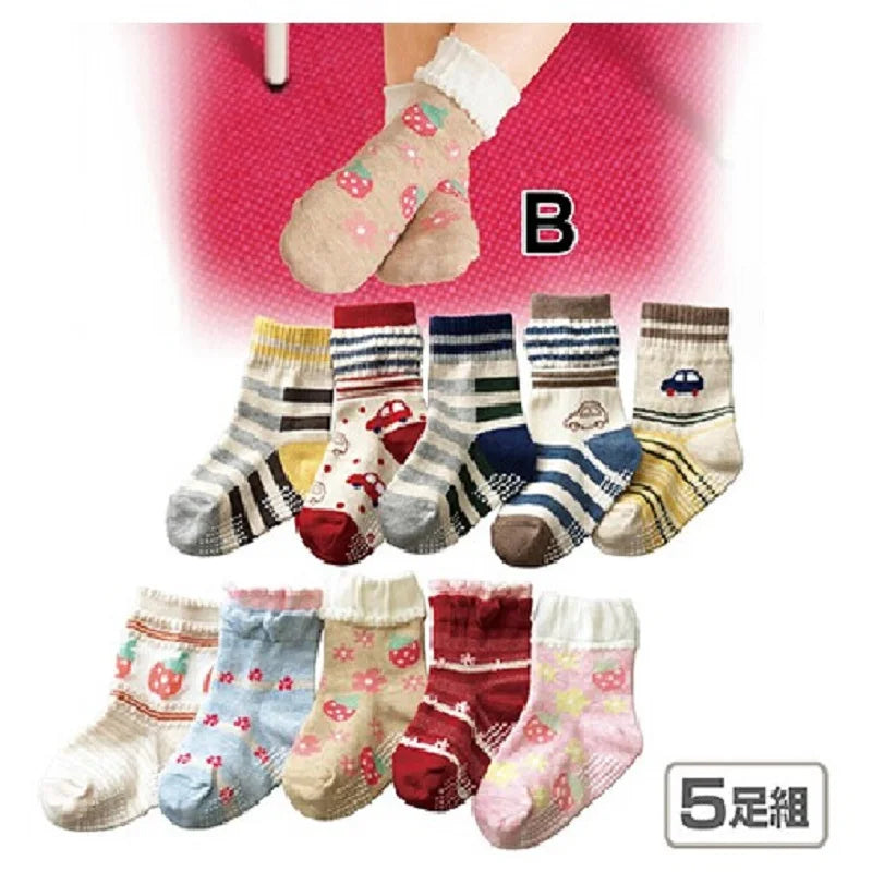 6Pairs Children Socks Baby Boys Shoes non-slip Floor Shoe Bebe Slippers casual cotton Child pantufa Short Socks