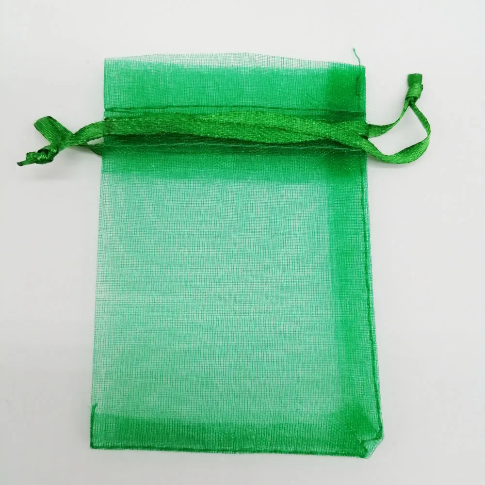 1000pcs 5x7 7x9 9x12 10x15 Small Organza Gift Bag For Jewelry Packaging Display Christmas Wedding Jewelry Storage Drawstring Bag