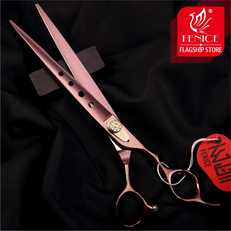 Fenice 7.0 7.5 8.0 inch professional JP440C pet dog cat grooming cutting scissors straight shears