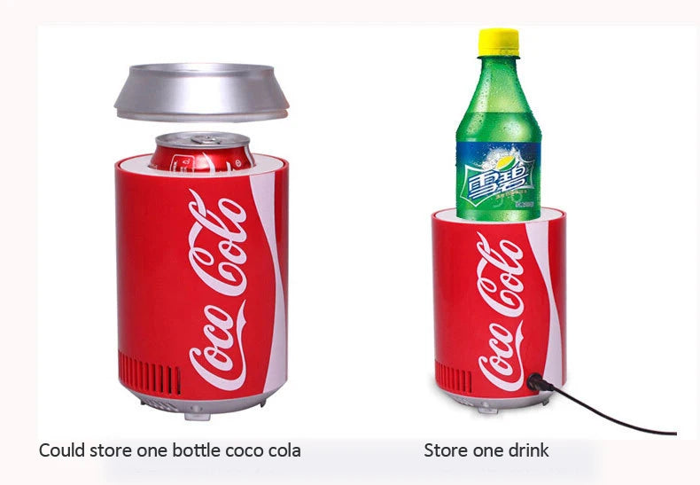 Portable Mini Fridge Hot And Cold cooler Gadget Beverage tanks Cooler Warmer Refrigerator small Movable fridge Cooler Fridge