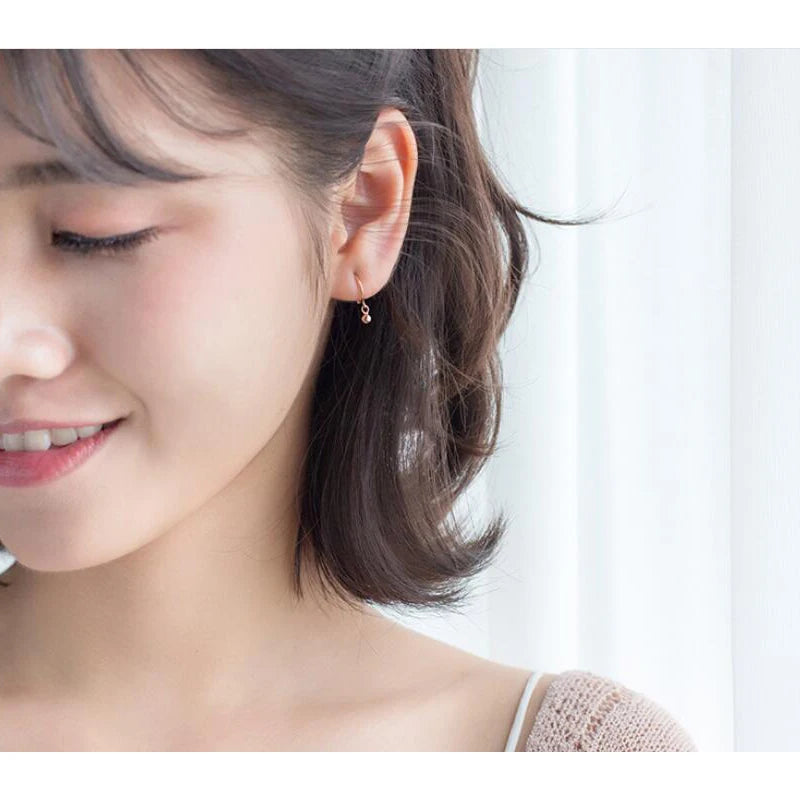 INZATT Real 925 Sterling Silver Star Heart Pentagram Beads Pendant Hoop Earrings For Women Party FINE Jewelry Accessories