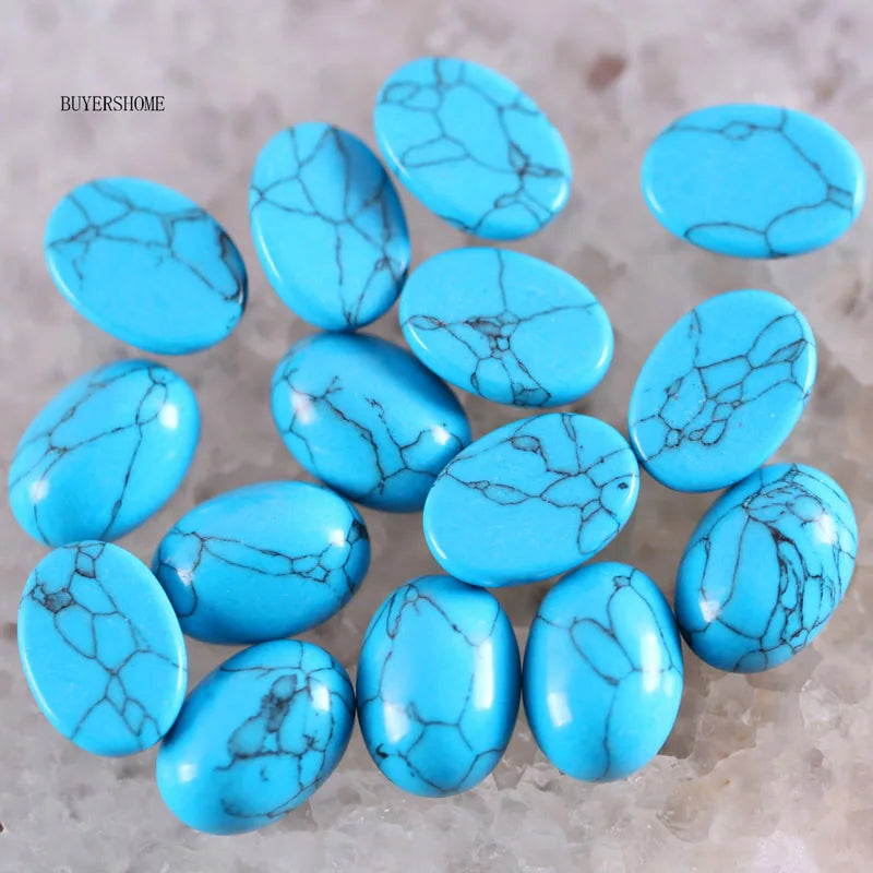 18x13MM Oval Natural Lapis Zoisite Crystal CAB Cabochon For Making Neckalce Pendant Earrings 10Pcs