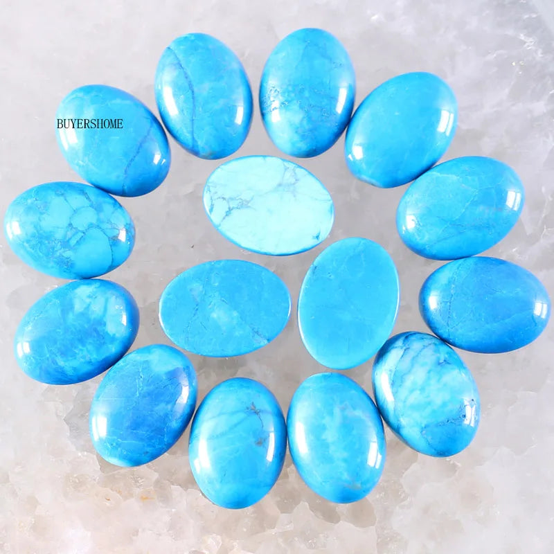 18x13MM Oval Natural Lapis Zoisite Crystal CAB Cabochon For Making Neckalce Pendant Earrings 10Pcs