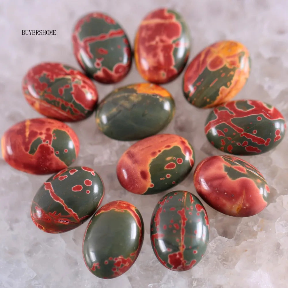 18x13MM Oval Natural Lapis Zoisite Crystal CAB Cabochon For Making Neckalce Pendant Earrings 10Pcs