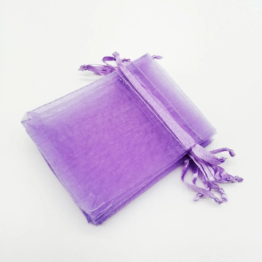 1000pcs 5x7 7x9 9x12 10x15 Small Organza Gift Bag For Jewelry Packaging Display Christmas Wedding Jewelry Storage Drawstring Bag