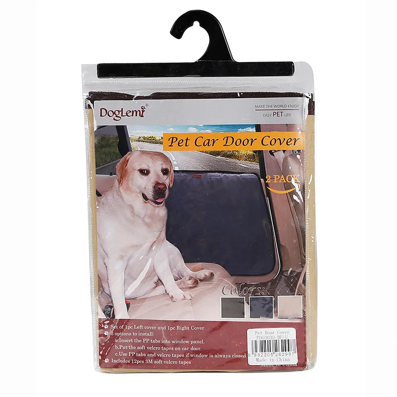 2Pcs/Pack Pet Dog Car Door Cover Protector Mat Waterproof 600D Oxford Cloth Protection Mats Non-slip Scratch Guard for Pets Dog