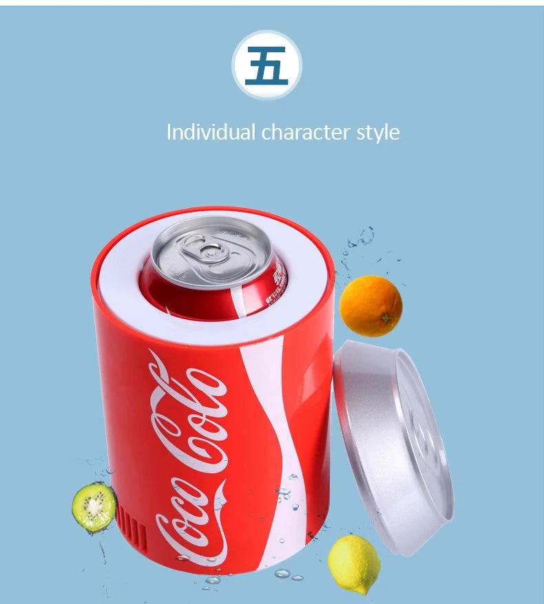 Portable Mini Fridge Hot And Cold cooler Gadget Beverage tanks Cooler Warmer Refrigerator small Movable fridge Cooler Fridge