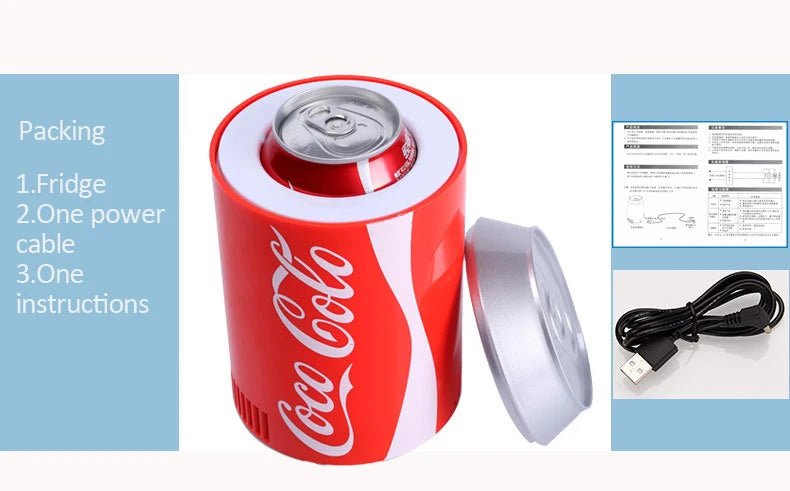 Portable Mini Fridge Hot And Cold cooler Gadget Beverage tanks Cooler Warmer Refrigerator small Movable fridge Cooler Fridge