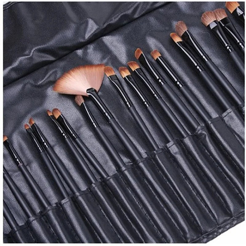 Gift Bag Of  24 pcs Makeup Brush Sets Professional Cosmetics Brushes Eyebrow Powder Foundation Shadows Pinceaux Make Up Tools