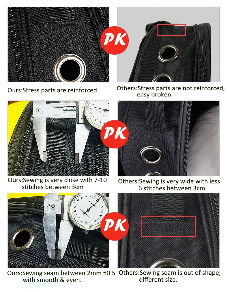 High Quality Window Transport Carrying Breathable Travel Bag Bubble Astronaut Pet Dog Space Capsule Cat Carrier Backpack