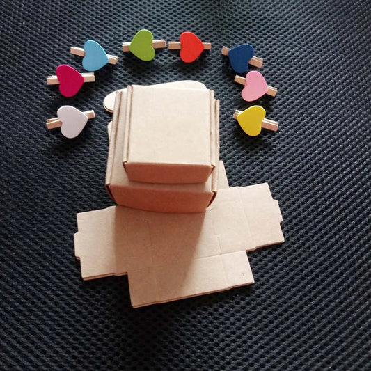 100pcs Brown Kraft Paper Box Gift Packing Box Gift Boxes For Jewelry/Wedding/Necklace Jewelry Packaging Display Storage Boxes