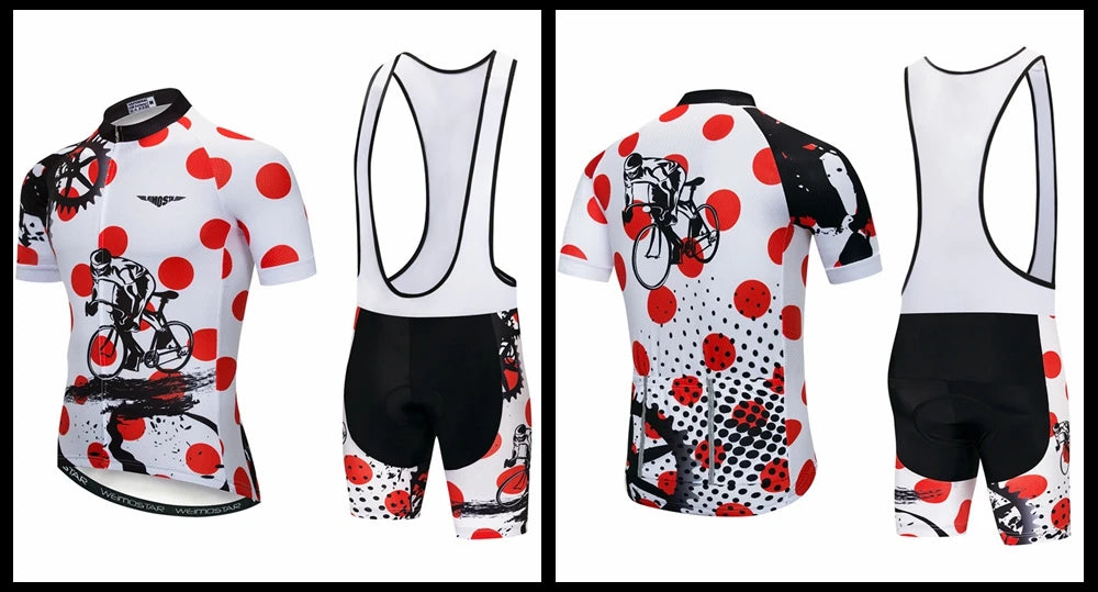 Weimostar Pro Team Cycling Jersey Set Men Mountain Bike Clothing Suits Summer MTB Bicycle Wear Clothes Anti-UV Biking Outfits