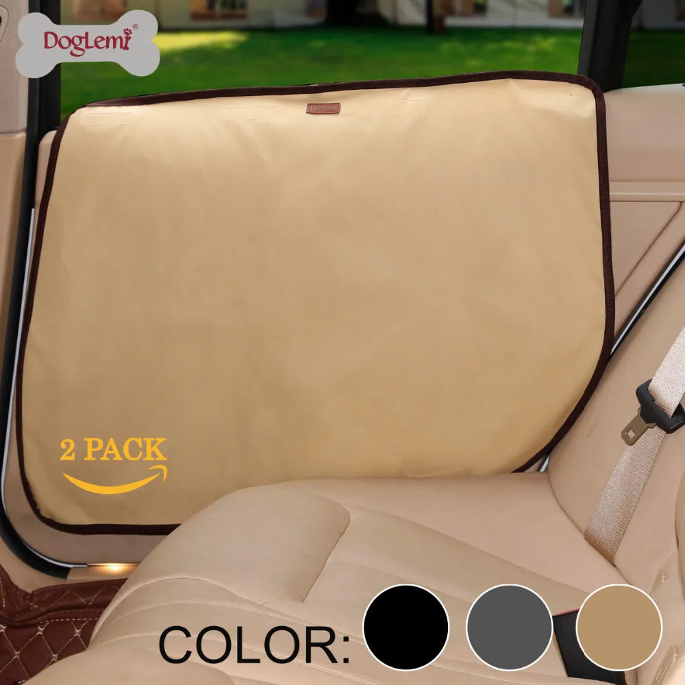 2Pcs/Pack Pet Dog Car Door Cover Protector Mat Waterproof 600D Oxford Cloth Protection Mats Non-slip Scratch Guard for Pets Dog