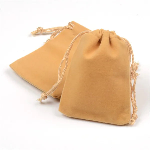100Pcs 7x9cm 9x12cm Jewelry Packaging Display Drawstring Packing Gift Bags & Pouches Coloful Velvet Pouches