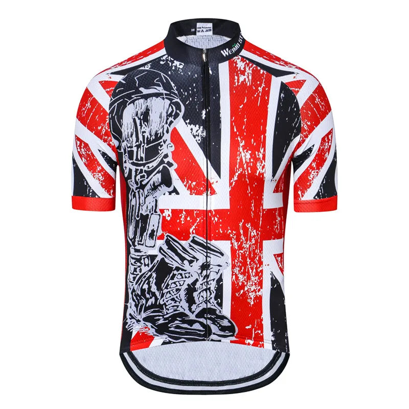 cycling jersey Men's Bike jerseys Short sleeve Pro Team Road Mountain MTB Maillot Ciclismo Racing Top T-shirts Shirt Blue USA UK