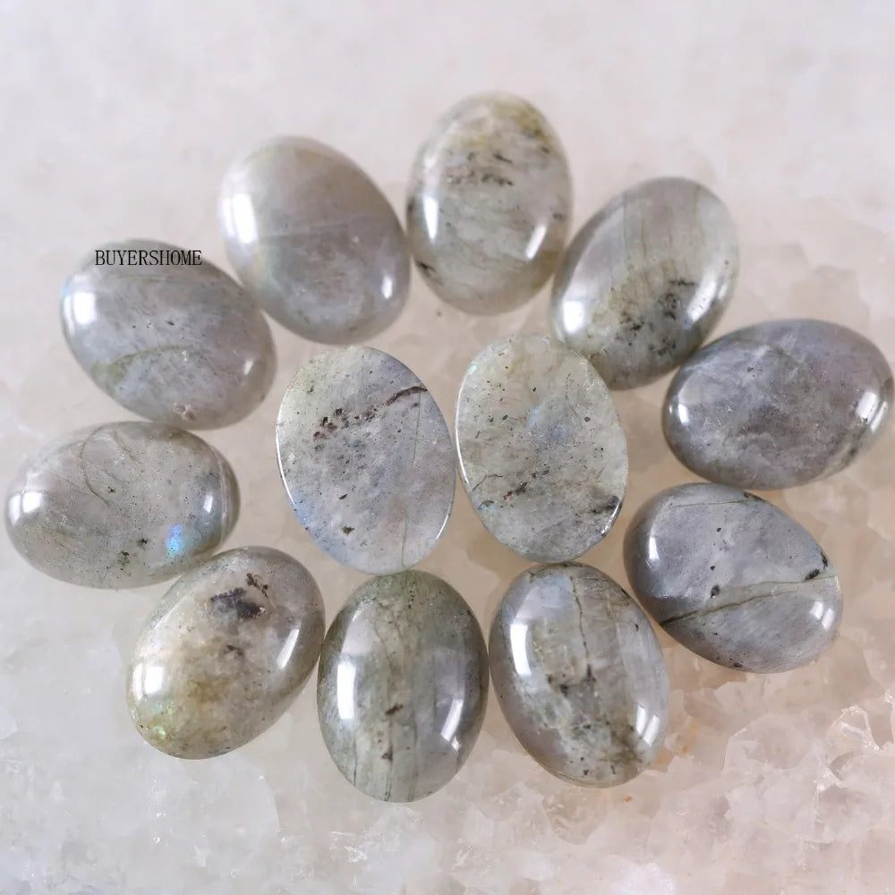 18x13MM Oval Natural Lapis Zoisite Crystal CAB Cabochon For Making Neckalce Pendant Earrings 10Pcs