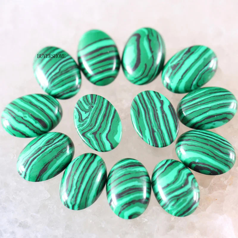 18x13MM Oval Natural Lapis Zoisite Crystal CAB Cabochon For Making Neckalce Pendant Earrings 10Pcs