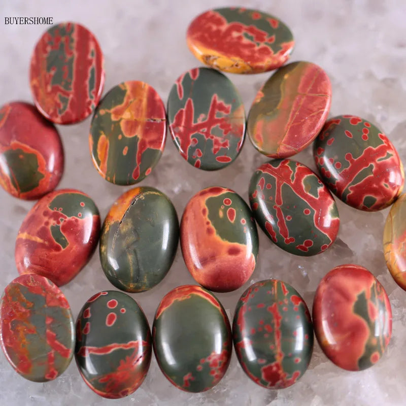 18x13MM Oval Natural Lapis Zoisite Crystal CAB Cabochon For Making Neckalce Pendant Earrings 10Pcs