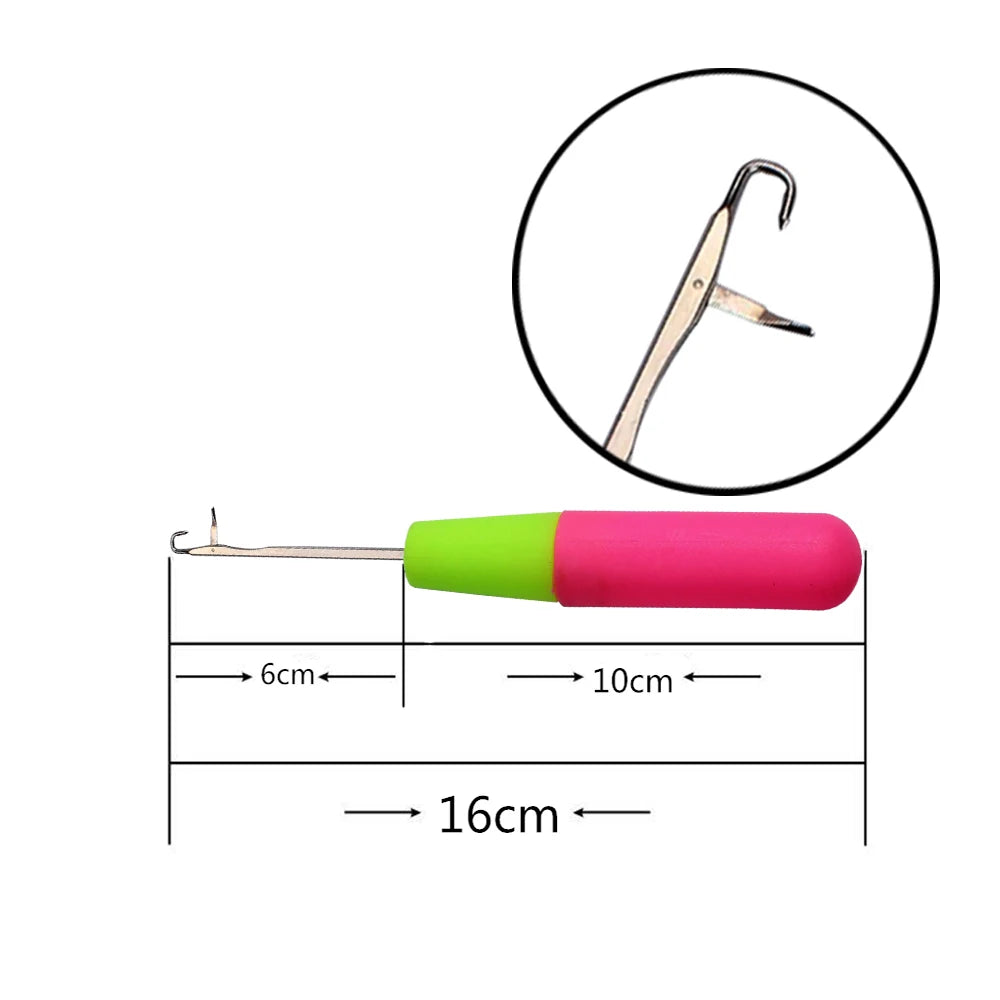 Jumbo Braiding Plastic Latch Crochet Hook Needle for Dreadlock Hair Weaving Extension Tool Knitt Making