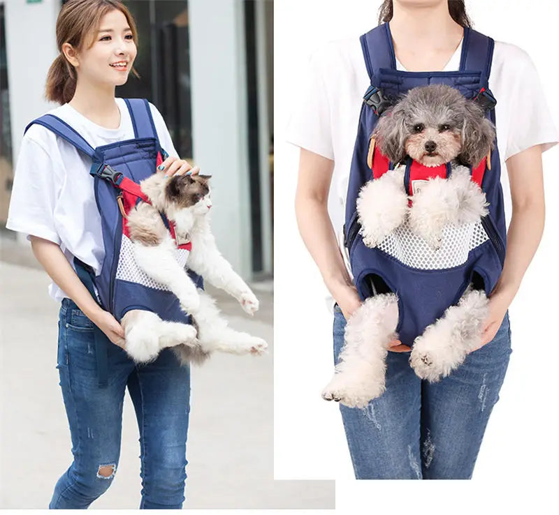 Pet dog cat carrier backpack travel carrier front chest large portable bags for pet outdoor transportin mochila para perro