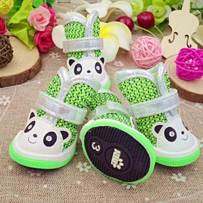 Cute Panda Pet Shoes For Puppies Little Small Dogs Summer Breathable New Cat Boots Footwear Accessories For Yorkshire Products