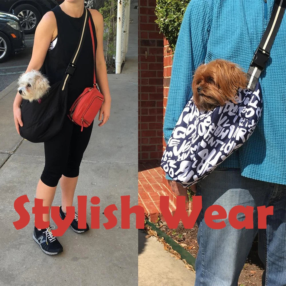 Pet Sling Carrier for Small Dogs Cat Carrier Adjustable Tote Shoulder Sling Bags Single-Shoulder Carrier Backpack Holder BG0152