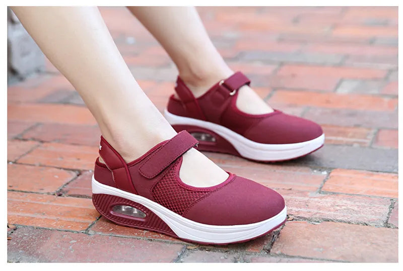 CEYANEAOSummer Fashion Nurse Shoes Ladies Air Cushion White Sneakers Women Platform Shoes 2018 New Lolita Shoes Swing E1038