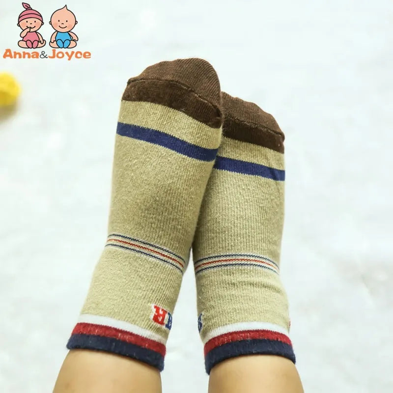 12 Pairs/Lot Cotton Baby 's Floor Socks Boys Girls Non-slip Boat Low Cut Sock with Rubber Grips 1-5Years