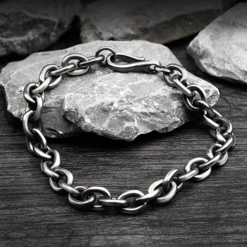 925 Silver bracelet for men women fashion Jewelry High quality brief