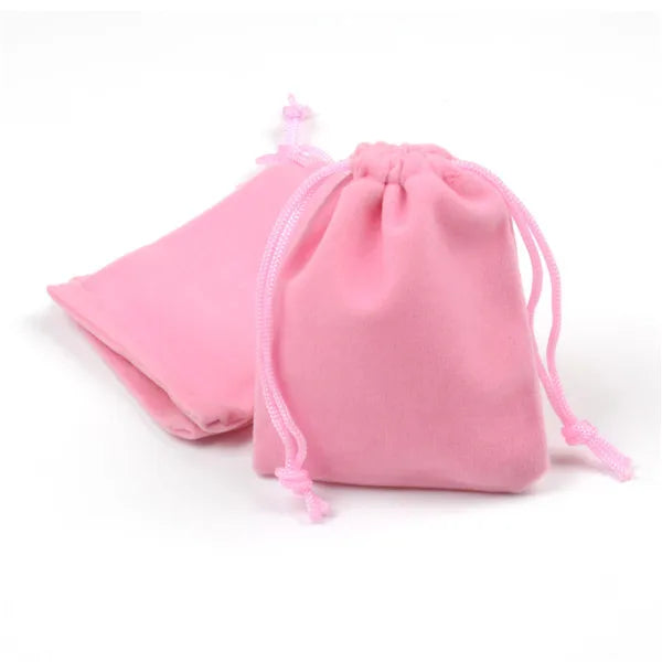 100Pcs 7x9cm 9x12cm Jewelry Packaging Display Drawstring Packing Gift Bags & Pouches Coloful Velvet Pouches