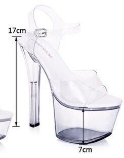 Plus:34-43 44 Elegantes Sandals Women 15cm Thin Heel Women Shoes Ladies Dress Pumps Zapatos De Vestir Exegang Office Lady Sandal