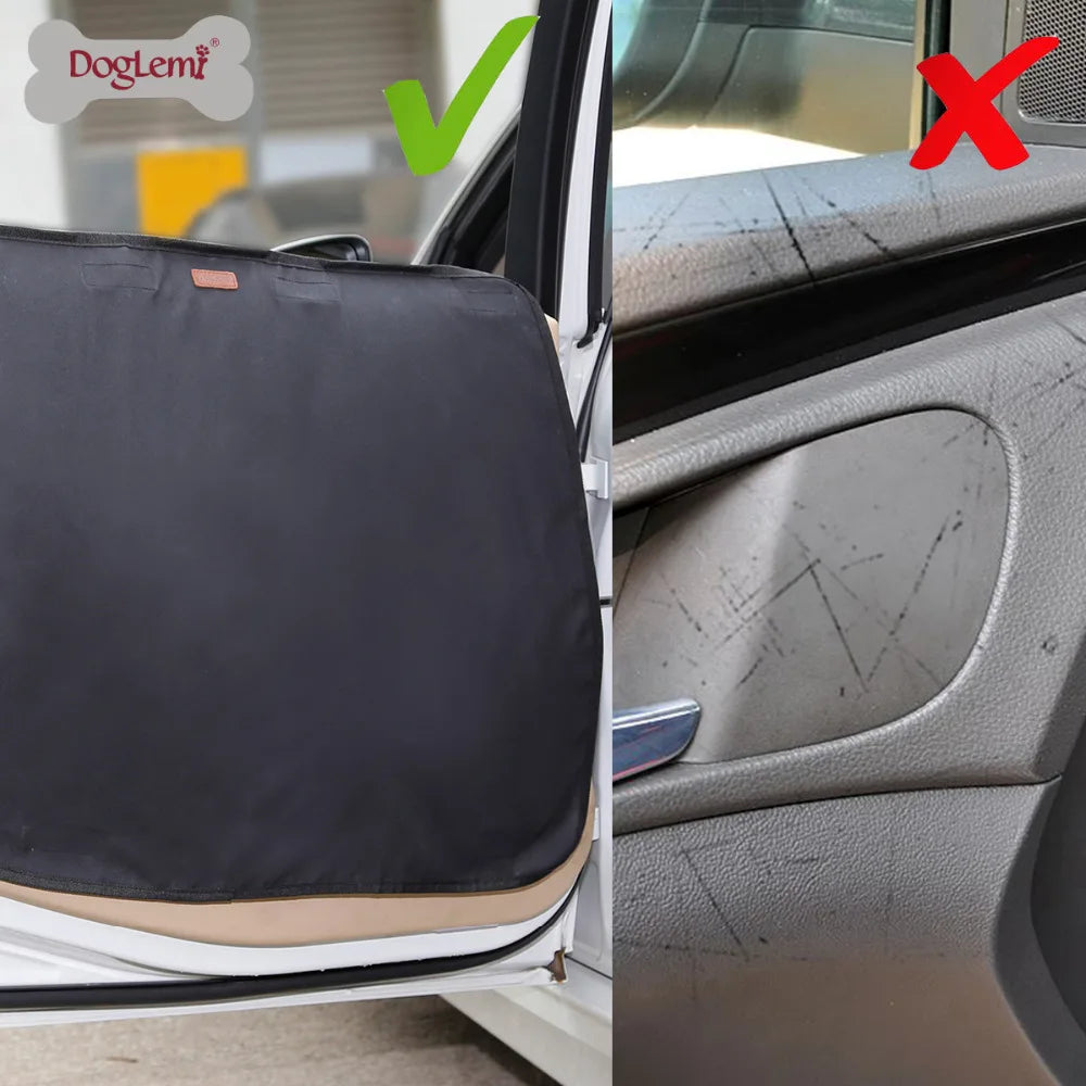 2Pcs/Pack Pet Dog Car Door Cover Protector Mat Waterproof 600D Oxford Cloth Protection Mats Non-slip Scratch Guard for Pets Dog