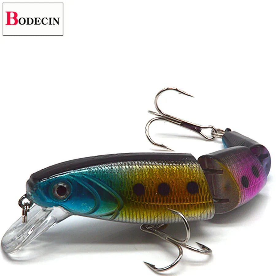 Multi Section Sea Bass Hard Fishing Lures 3D Eyes 1PCS Crankbaits Minnow Swimbait Fake Hard Bait Artificial Wobblers Carp Tackle