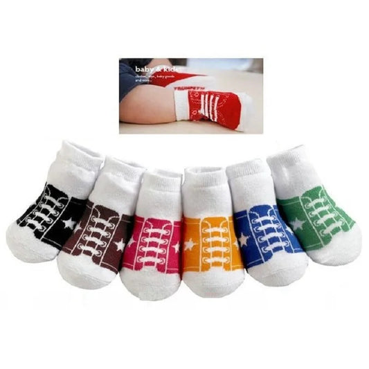 6Pairs Children Socks Baby Boys Shoes non-slip Floor Shoe Bebe Slippers casual cotton Child pantufa Short Socks
