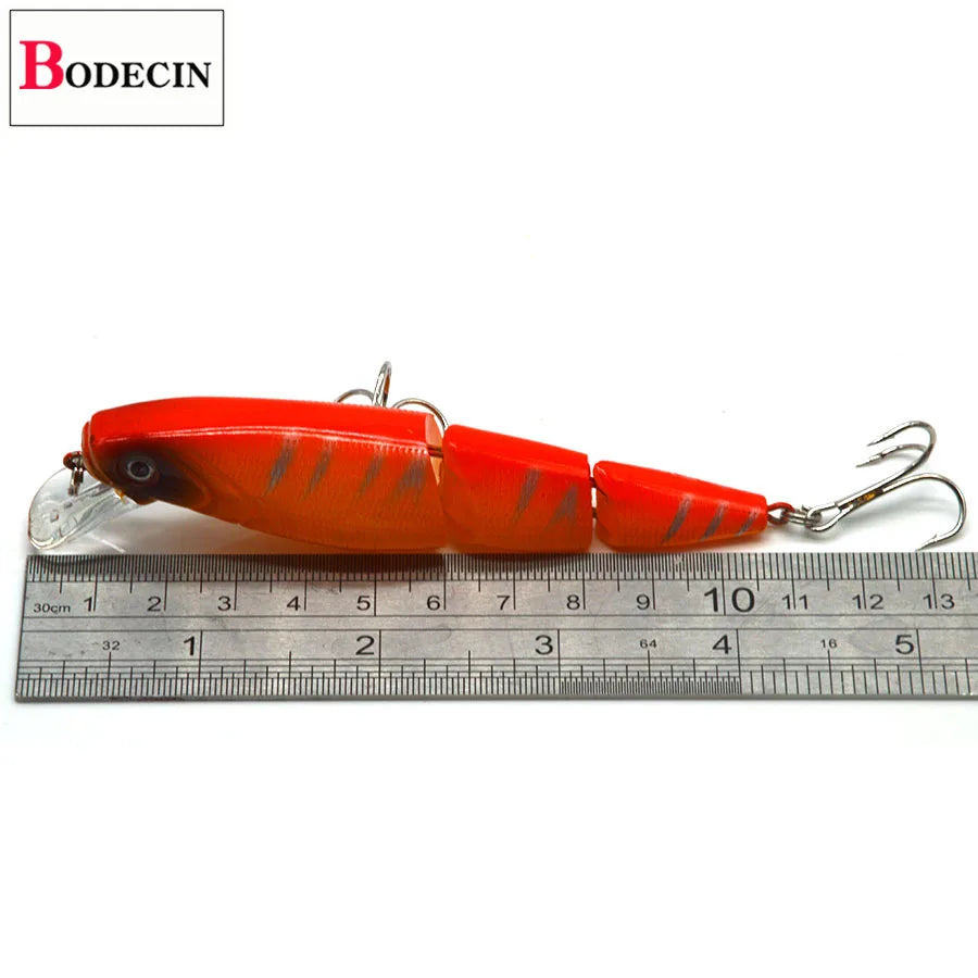 Multi Section Sea Bass Hard Fishing Lures 3D Eyes 1PCS Crankbaits Minnow Swimbait Fake Hard Bait Artificial Wobblers Carp Tackle