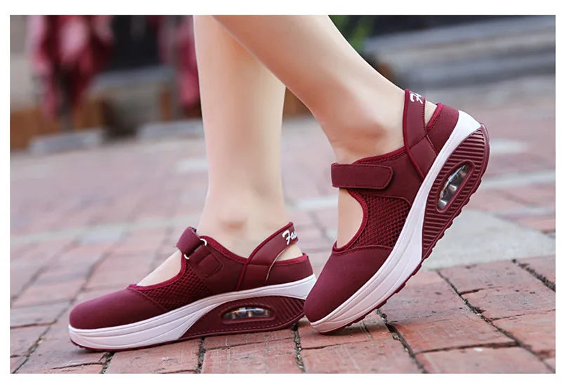 CEYANEAOSummer Fashion Nurse Shoes Ladies Air Cushion White Sneakers Women Platform Shoes 2018 New Lolita Shoes Swing E1038