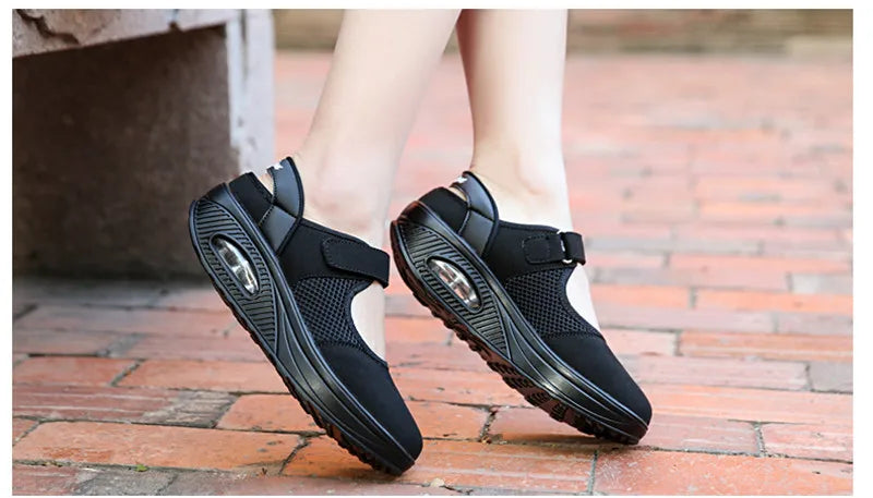 CEYANEAOSummer Fashion Nurse Shoes Ladies Air Cushion White Sneakers Women Platform Shoes 2018 New Lolita Shoes Swing E1038