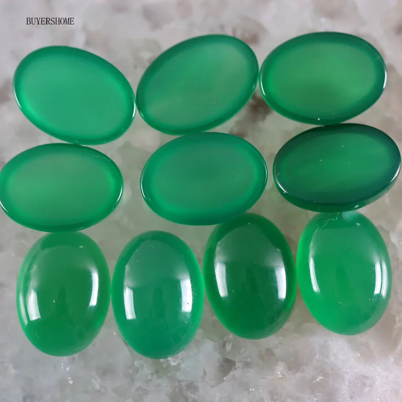 18x13MM Oval Natural Lapis Zoisite Crystal CAB Cabochon For Making Neckalce Pendant Earrings 10Pcs