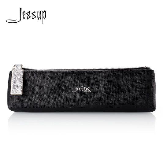 Jessup Black Cosmetic Bag Storage Set for Makeup Accessories Women Bags Make Up Tools Travel Beauty Case PU Leather