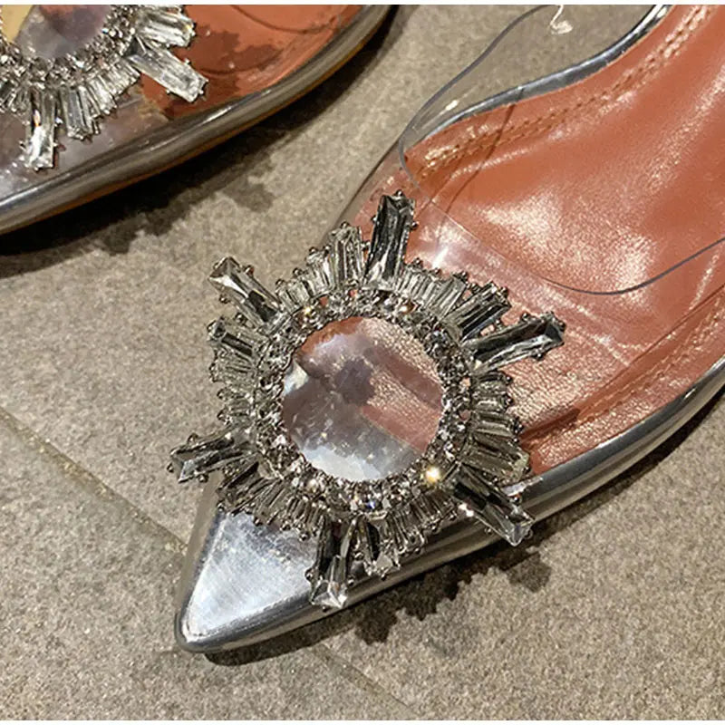 ZUZI Luxury Women Pumps 2022 Transparent High Heels Sexy Pointed Toe Slip-on Wedding Party Brand Fashion Shoes for Lady 34-41