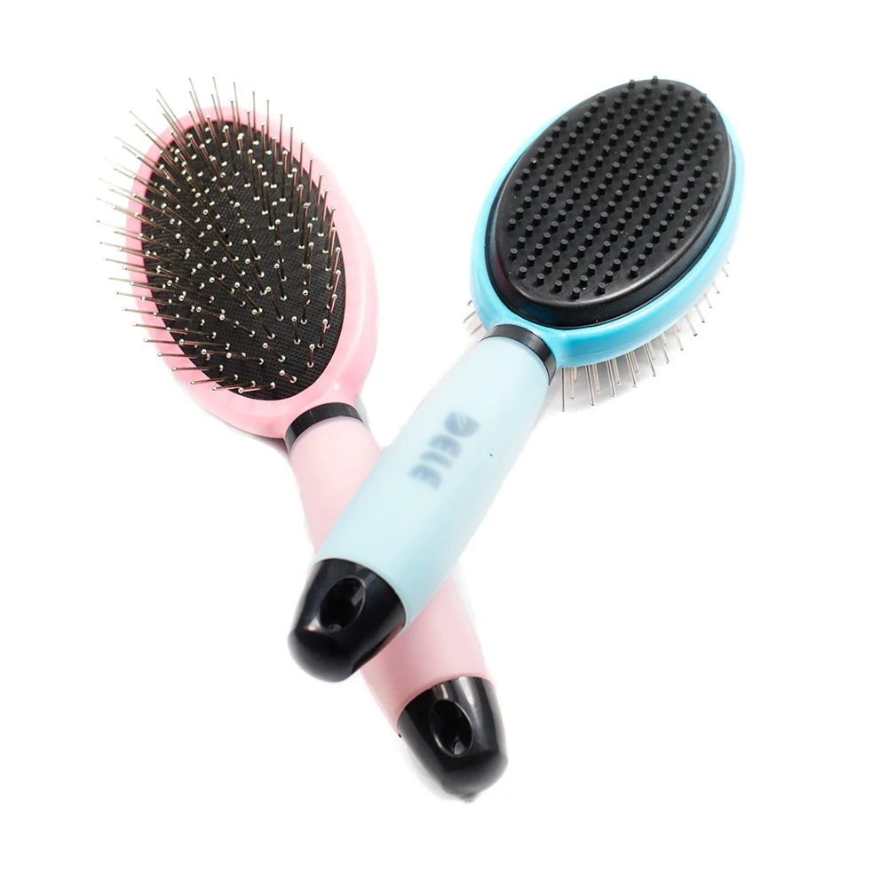 Pet Hair Comb for Cat Dog Hair Remover Double-sided Easy Deshedding Brush for Cat Grooming Tool for Long Small Hair Dog