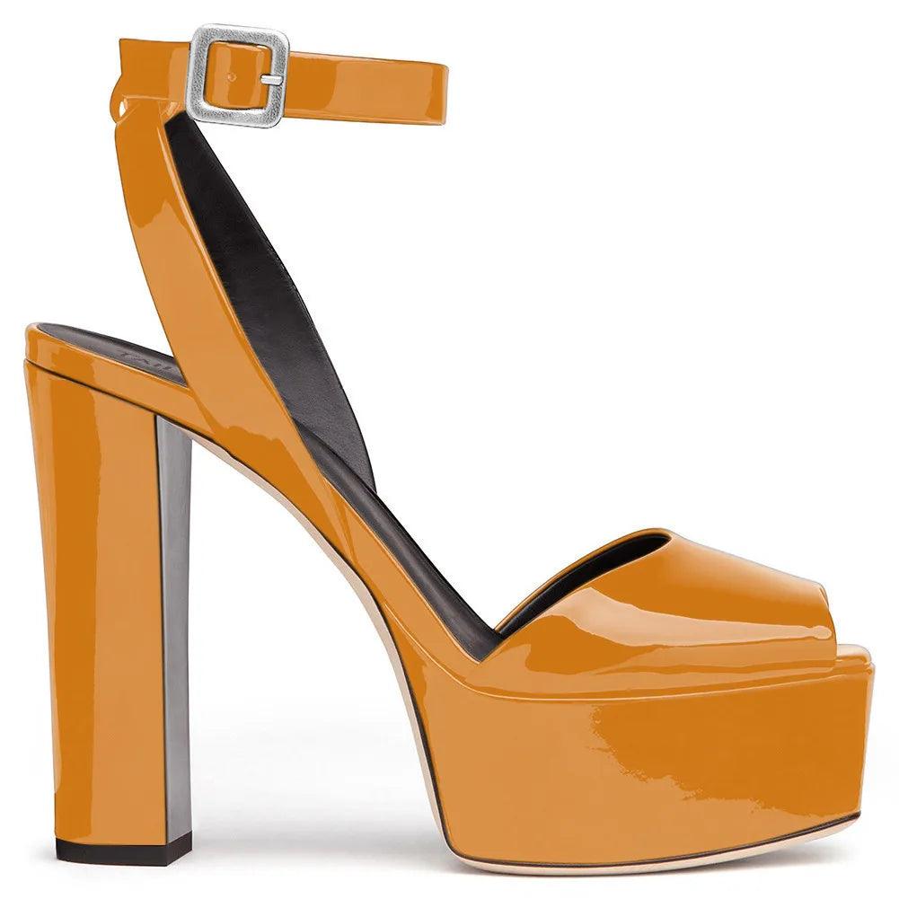 【Measure your feet length before order】Luxury Women High Heel Sandals Platform Sexy Evening Party Dress Summer Lady Shoes C-SL-2