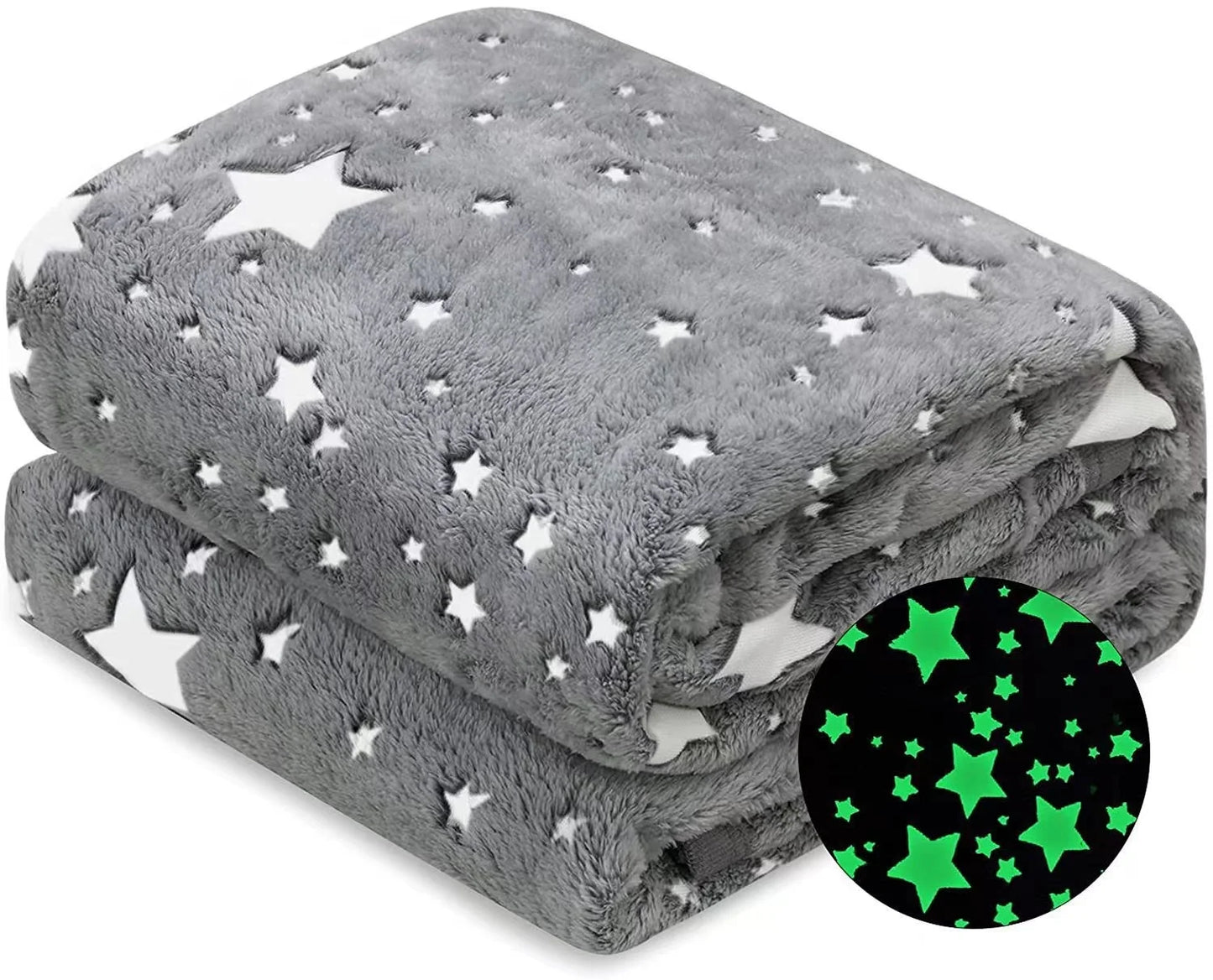Blanket Glow in the Dark Luminous Star Blanket for Kids