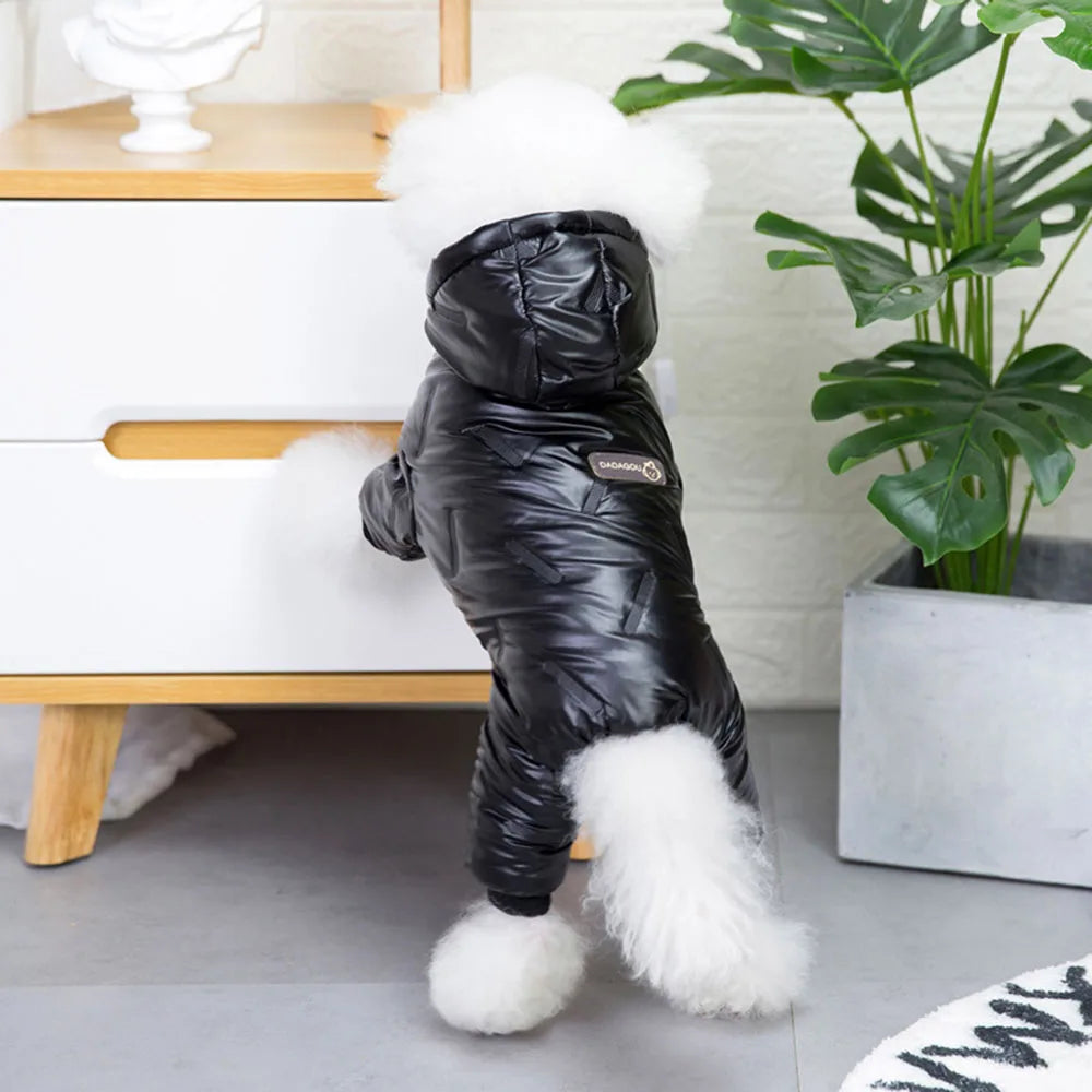 Fashion Dog Clothes Warm Thickening Dog Jacket Windproof Coat Outfit Puppy Down Jacket Winter Pet Dog Clothing Overalls for Cats