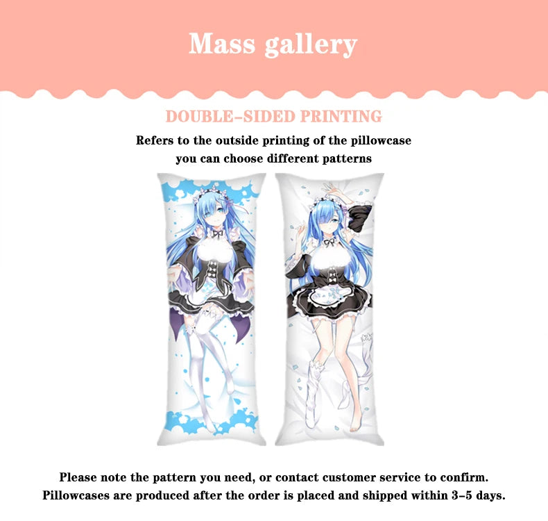 Anime Navia Caspar Hugging Body Dakimakura Cover Genshin Impact Navia Caspar Pillowcase Otaku Cushion Cover Sleeping Pillowcases