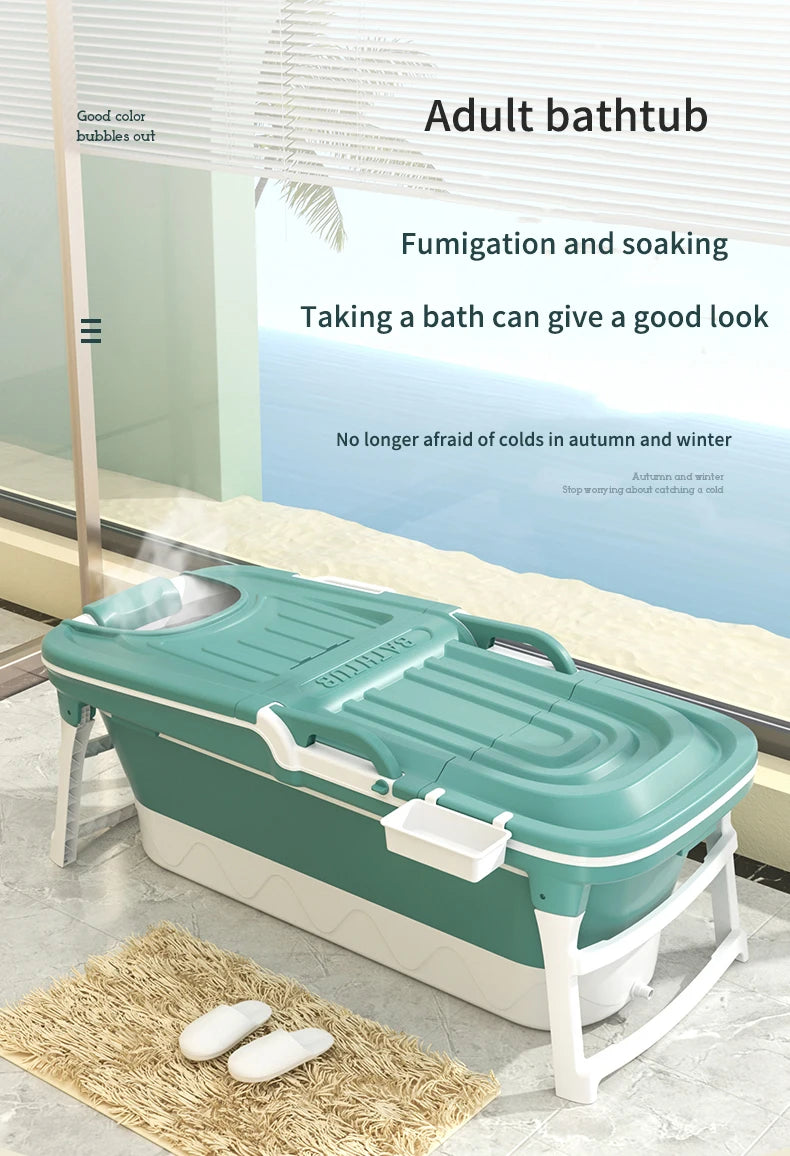 Extra Large Bath Tub Folding Portable Foldable Bathtub Sauna Inflatable Bath Tub for Adults