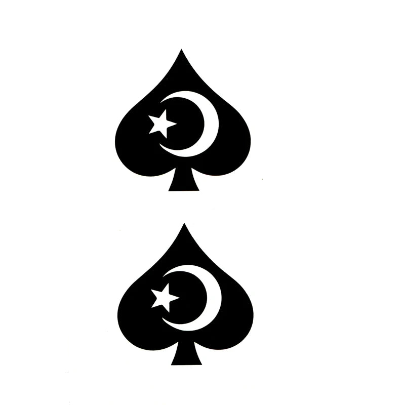 Spades Waterproof Temporary Tattoo Sticker Sleeve Tatoo Body Arts Flash Tattoo Men Sleeve Henna Tattoo Tatuajes Temporales