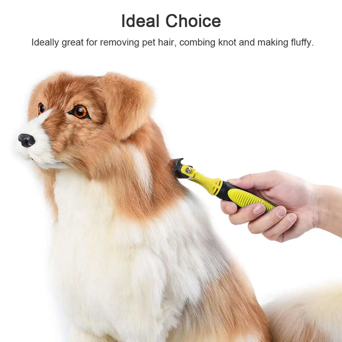 Professional Dog Dematting Comb Pet Hair Brush Double Sided Fur Knot Cutter Cat Grooming Shedding Brush for Pet Hair Tangles