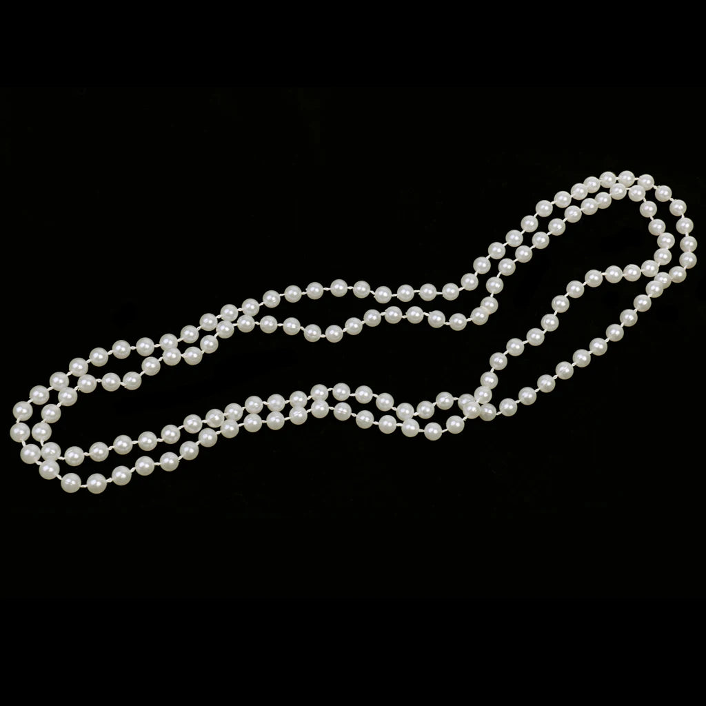 Hot sale White Pearls Long Necklaces Pendants Fashion for Women  Girl Jewelry Prom Wedding Party Dress Up бижутерия