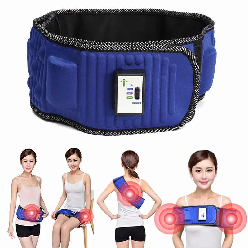 Electric Vibration Massage Slimming Fit Toning Belt Body Massager Muscle Stimulator 5 Motors Weight Loss For Waist Arm Leg